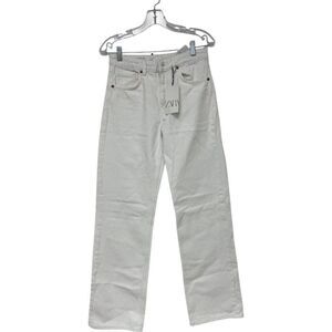 Zara Womens Jeans EU 36 US 4 White Denim Mid Rise full length 3643/332 NWT